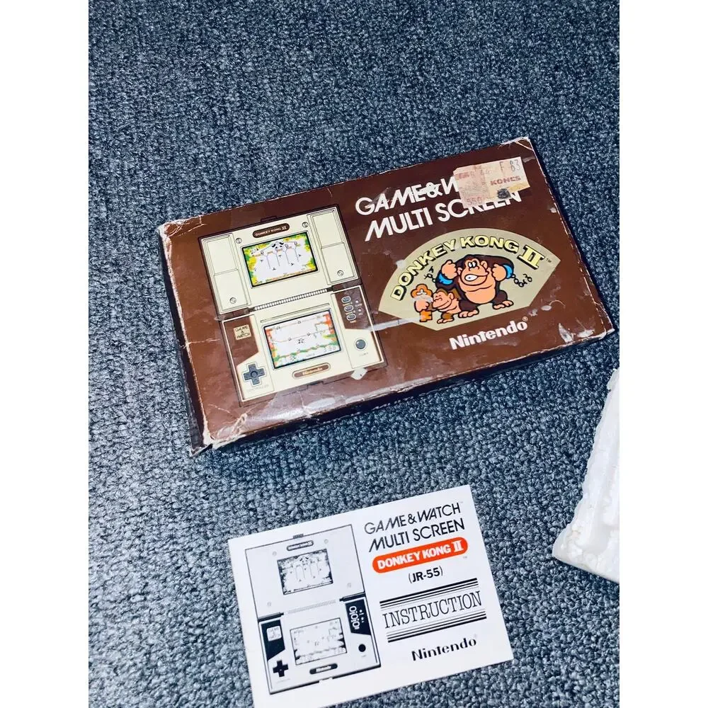 Donkey Kong Nintendo Game and Watch JR-55 1983 Original In Box 80s Vintage
